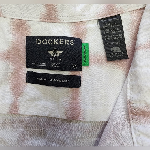 NWT Dockers Regular Fit Button front shirt size XXL - Picture 4 of 6